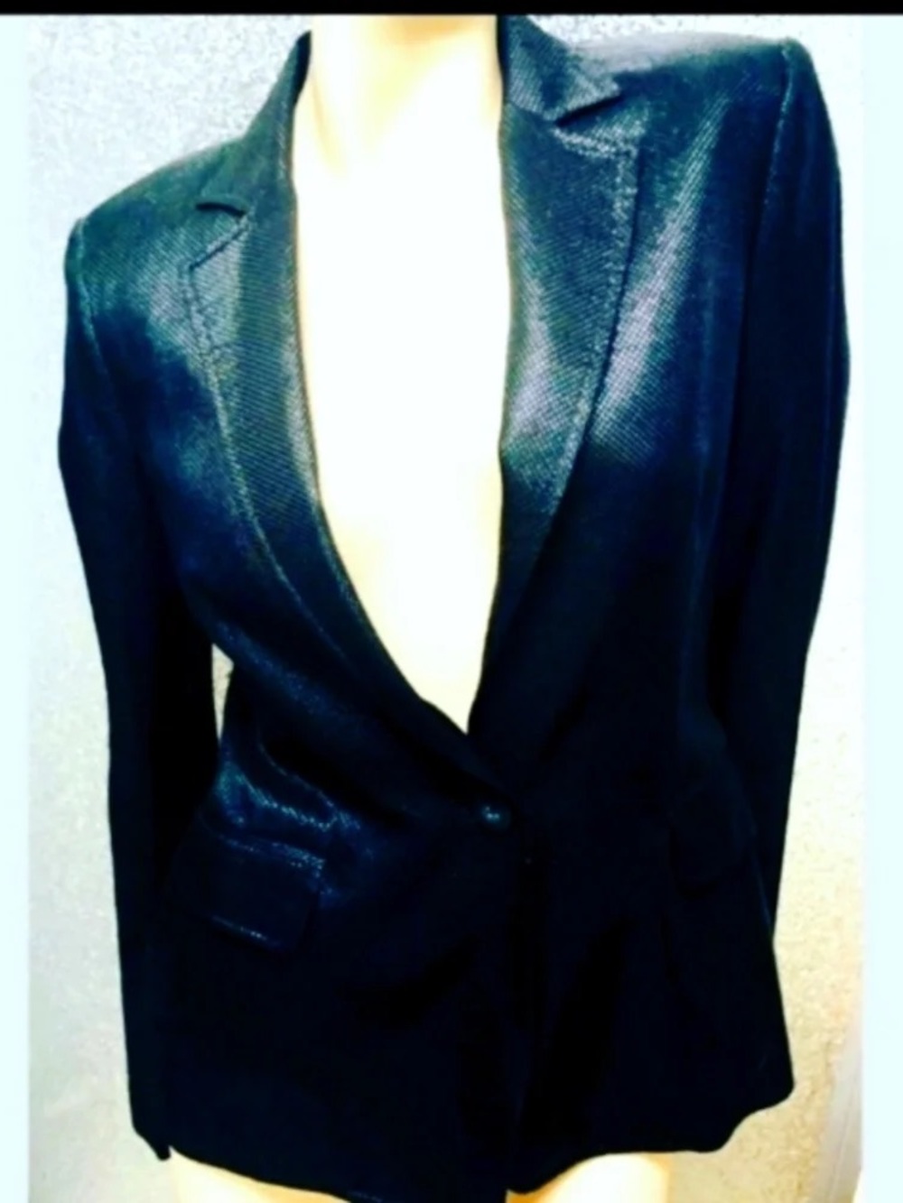 Black Women's Tailored Blazer Jacket